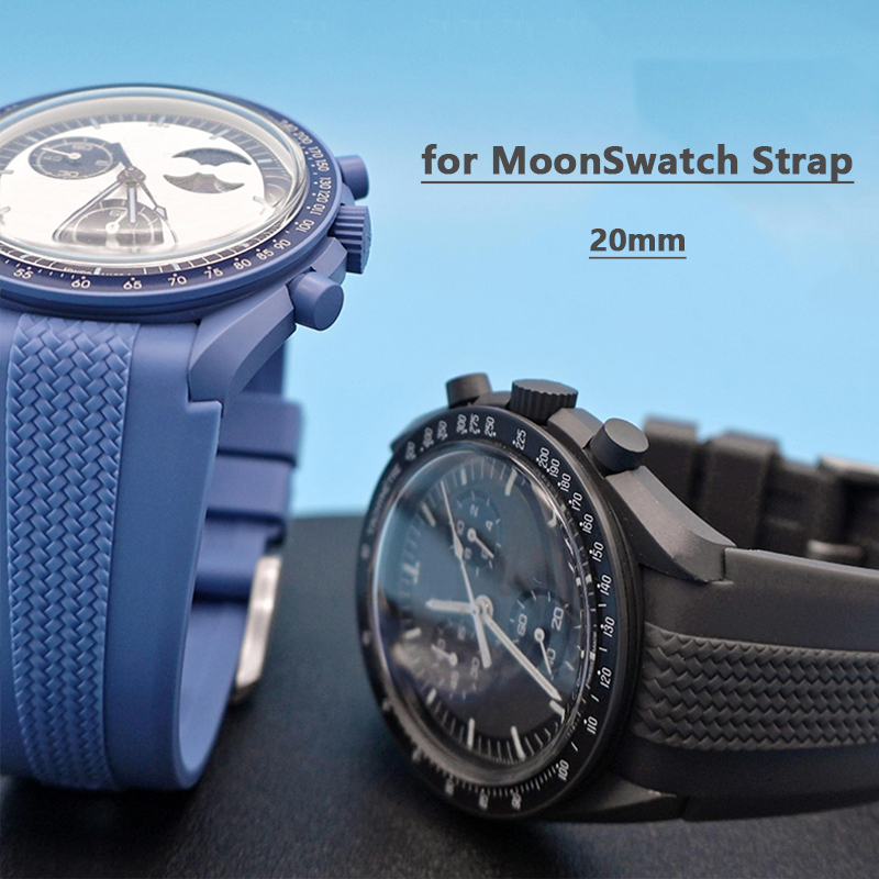 Luxury Watch Omega - حزام مطاطي لساعة Swatch X Omega