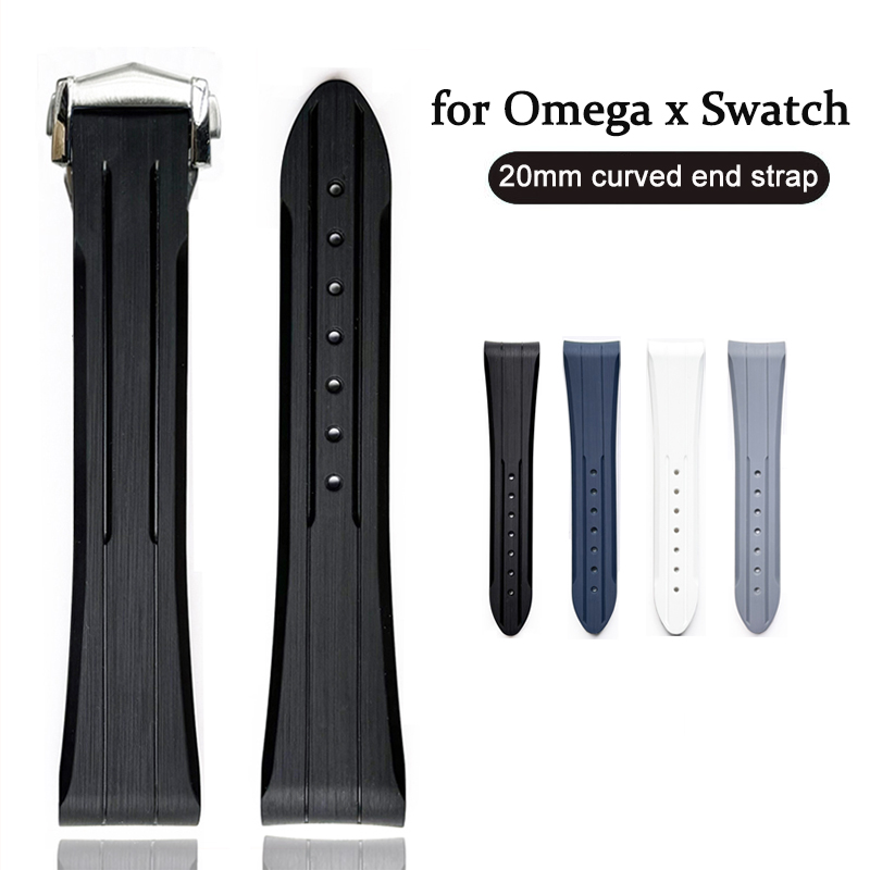 Luxury Watch Omega - 20 مللي متر حزام مطاطي ل