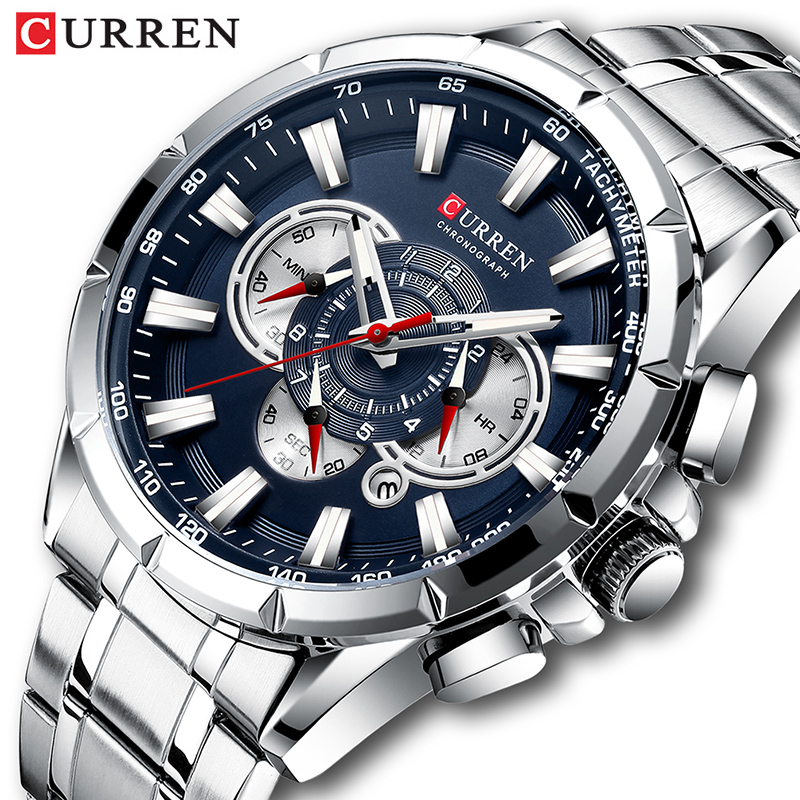 Luxury Watch Maker - CURREN ساعة معصم الرجال مقاوم للماء