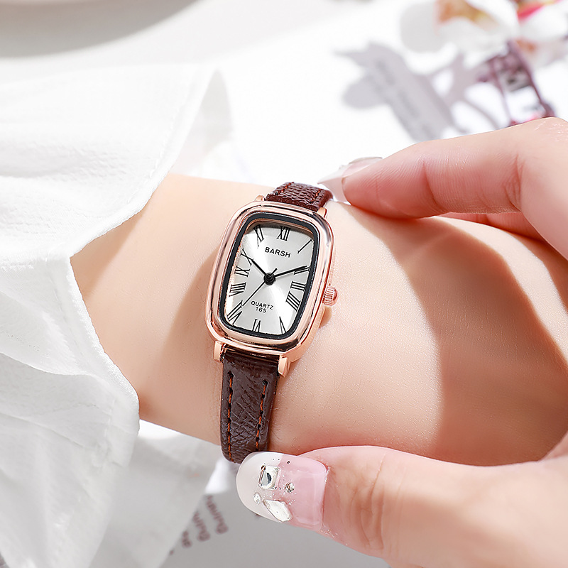 Luxury Watch With Leather Strap - ساعة كوارتز عصرية للنساء ساعات هدايا