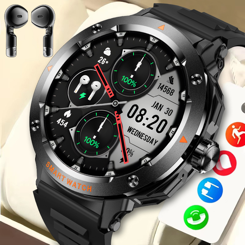 Luxury Watch In The World - 2025 ساعة ذكية TWS سماعات لاسلكية