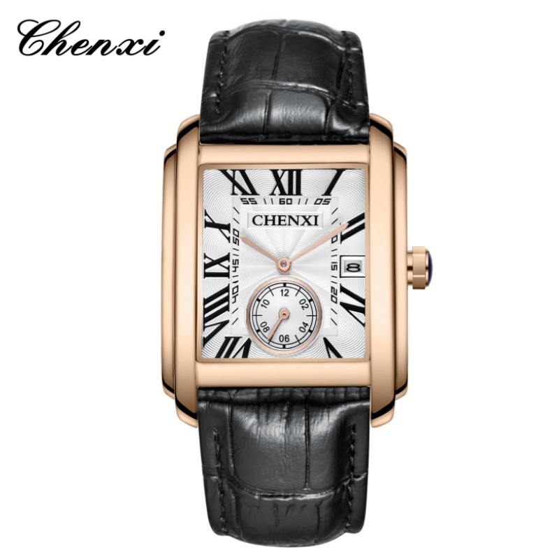 Luxury Watch Maker - CHENXI 8216 موضة كلاسيكية مربعة بنية