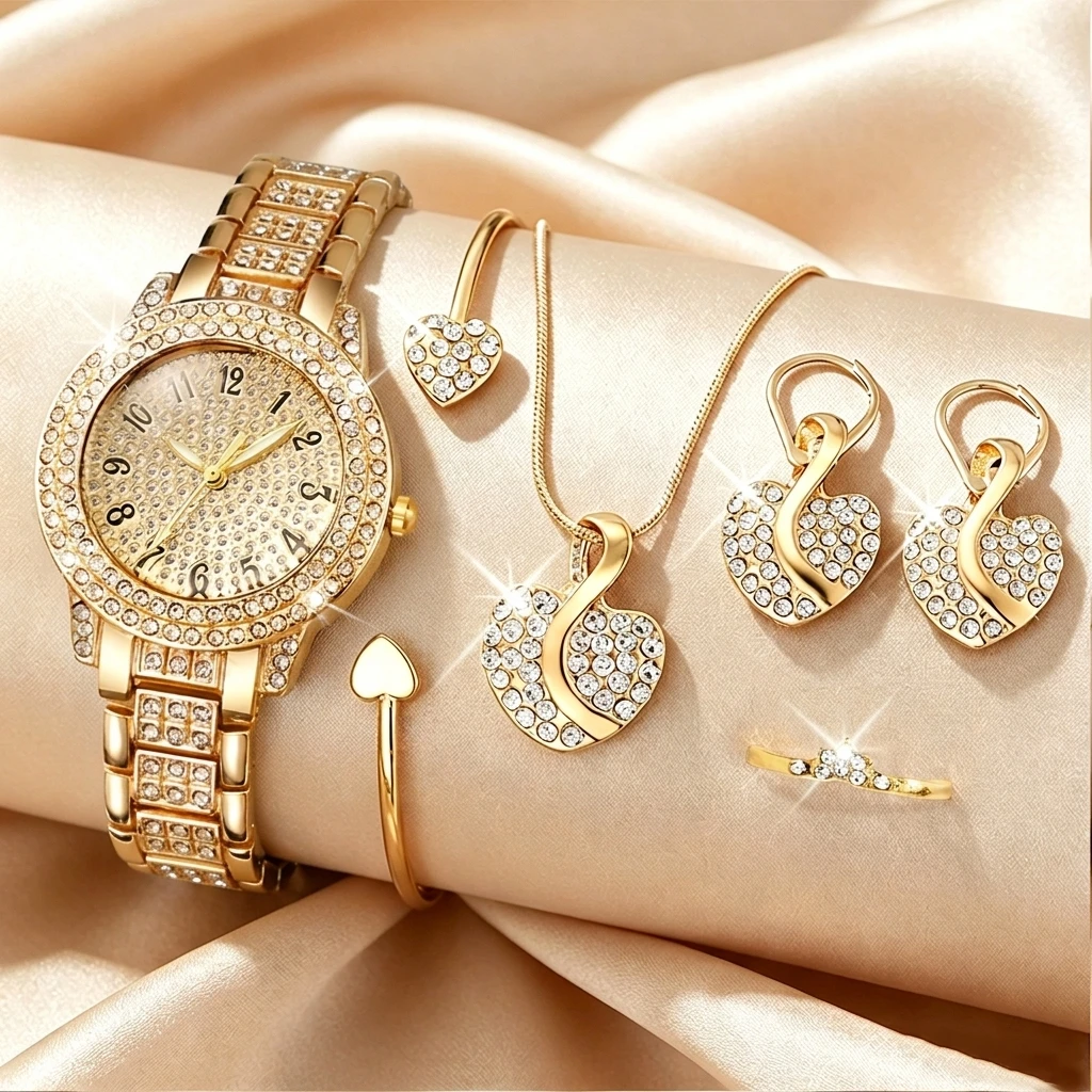 Luxury Watch Kit - 6 قطع من ساعات اليد النسائية