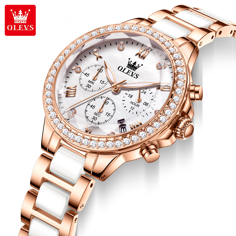 Luxury Watch Time - ساعة OLEVS 9999 للسيدات، ساعة كوارتز