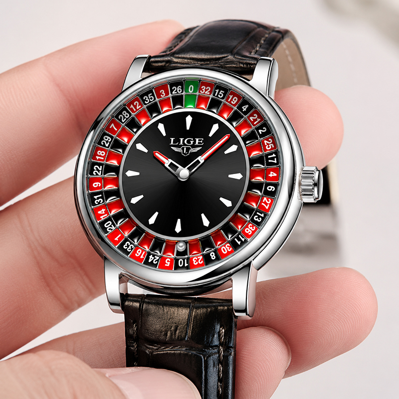 Luxury Watch Maker - ساعة رجالية من LIGE، ماركة فاخرة،