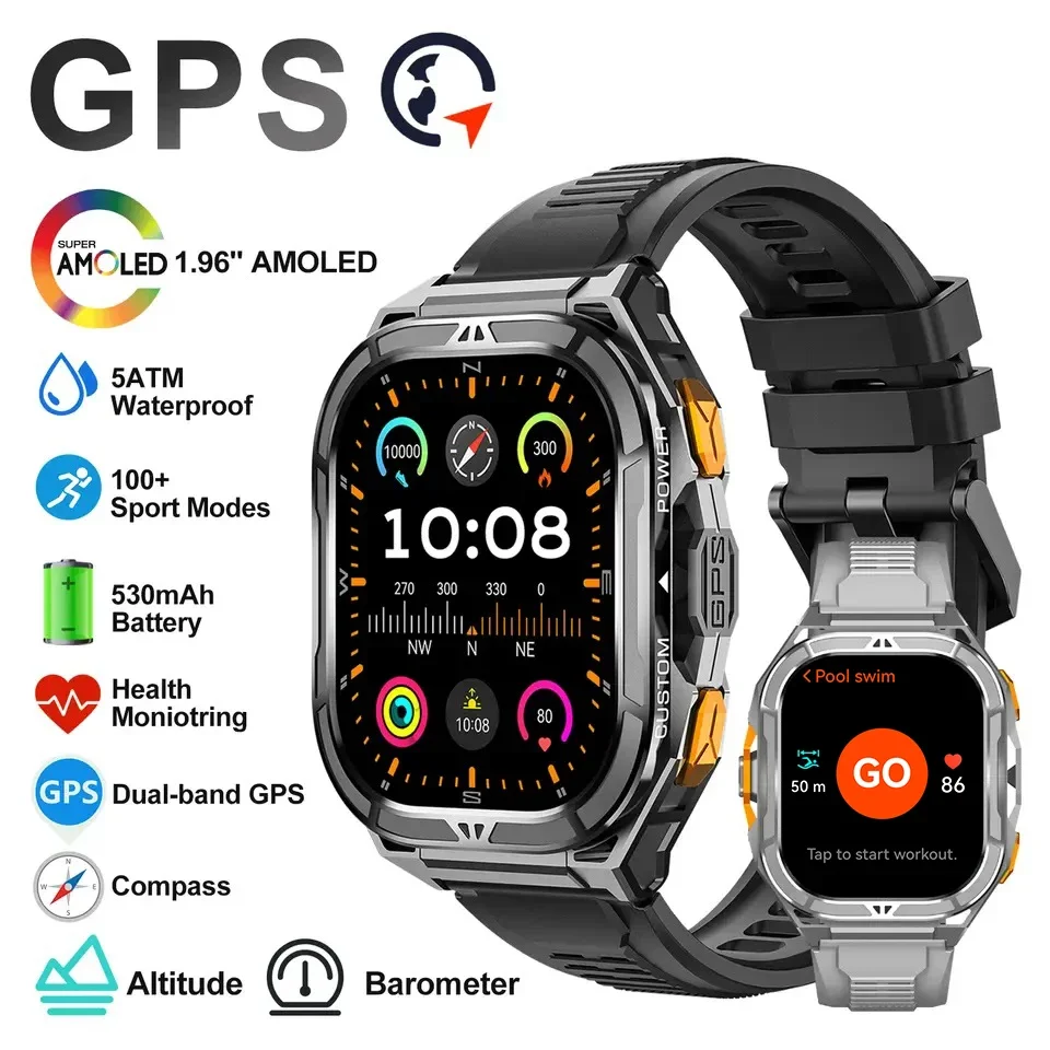 Luxury Watch In The World - ساعة ذكية فاخرة بشاشة AMOLED مع