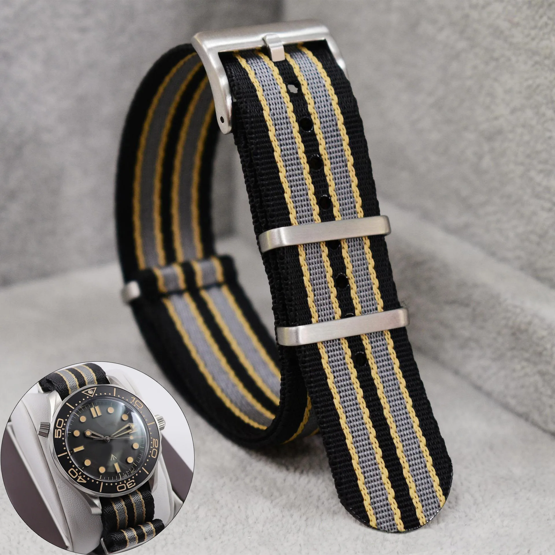 Luxury Watch Omega - 20 مللي متر حزام ساعة نيلون