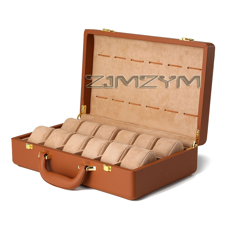 Luxury Watch Display Case - صندوق ساعات بـ 12 فتحة، حقيبة
