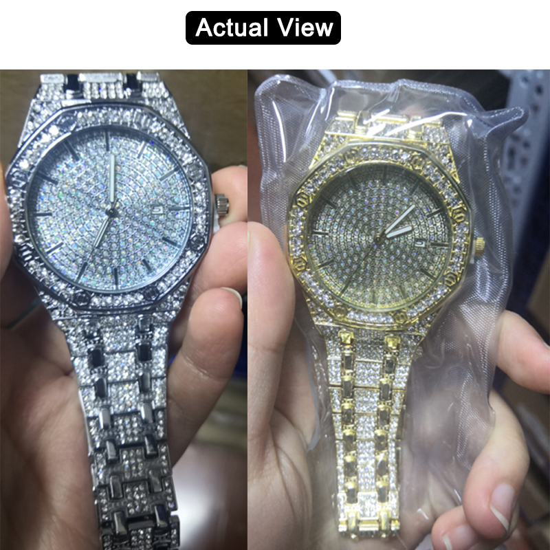 ساعة رجالية مرصعة بالألماس، سا - مراجعة Luxury Watch Diamond وسعره