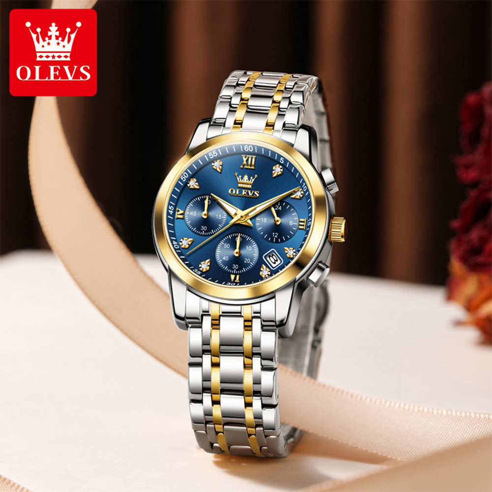 OLEVS ساعة نسائية ماركة فاخرة  - مراجعة Luxury Watch Diamond وسعره