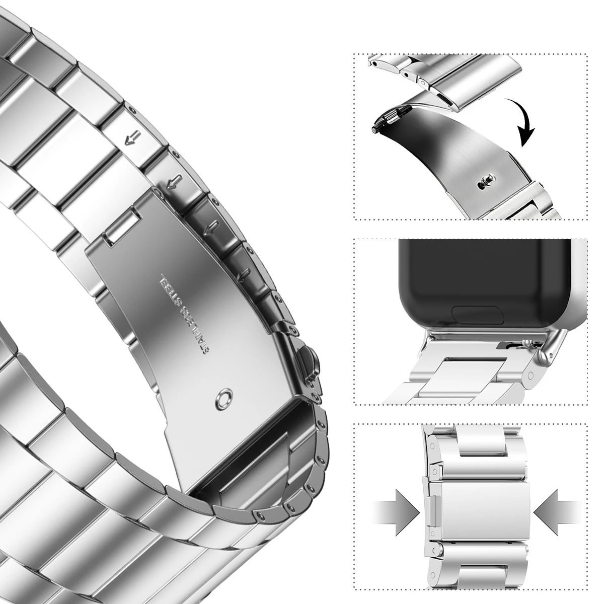 حزام من الفولاذ المقاوم للصدأ  - مراجعة Luxury Watch Galaxy وسعره