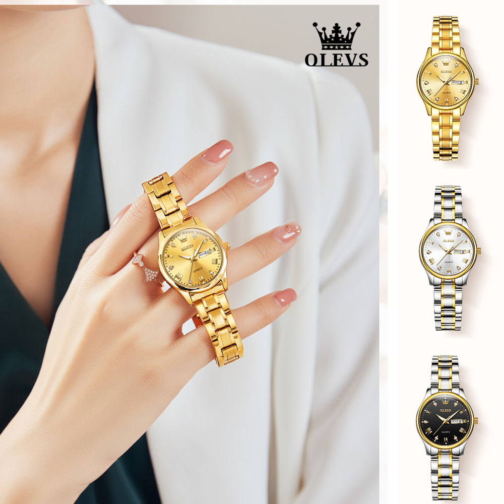 ساعة أوليف كوارتز نسائية مقاوم - مراجعة Luxury Watch With Leather Strap وسعره