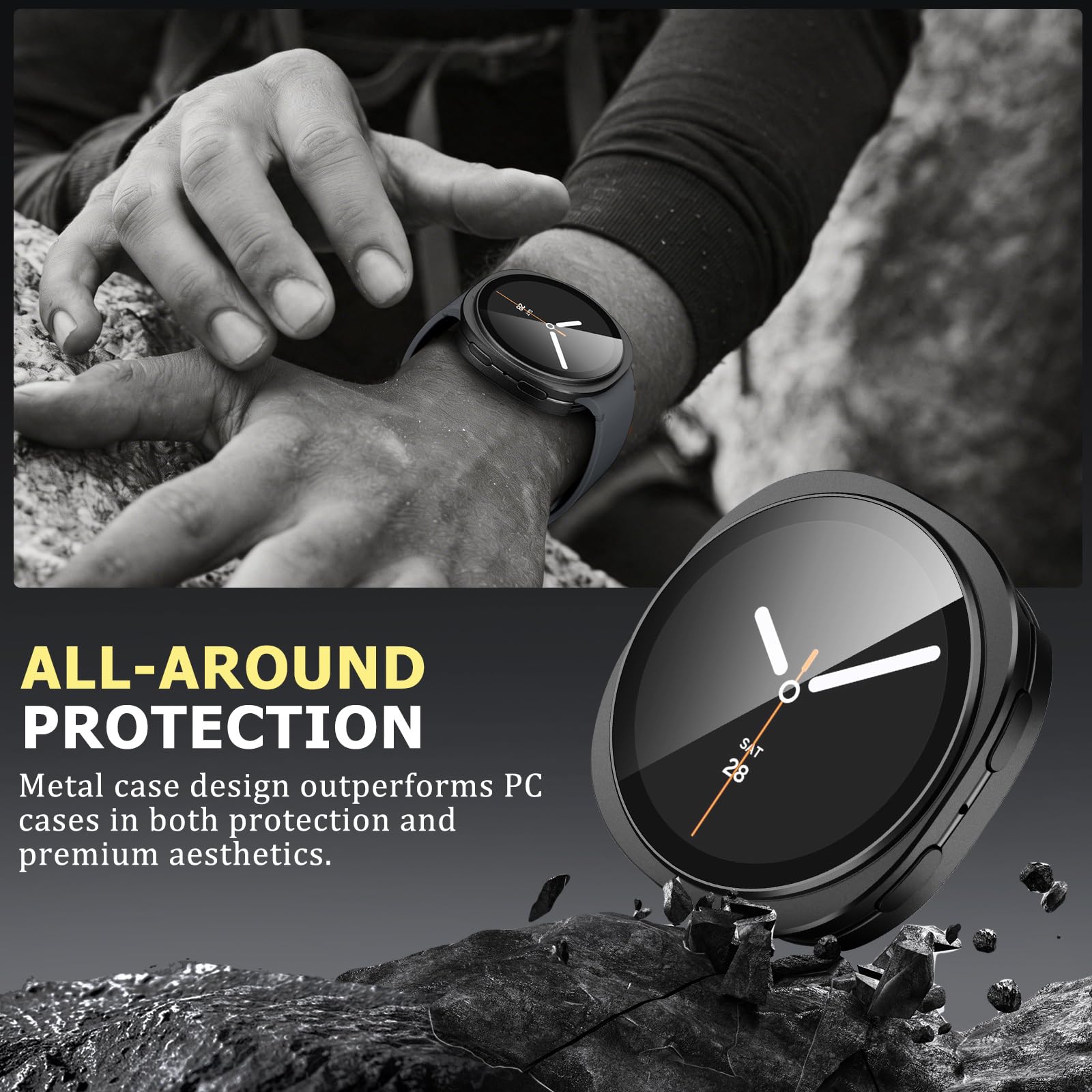 غطاء فاخر من الألومنيوم المعدن - مراجعة Luxury Watch Galaxy وسعره