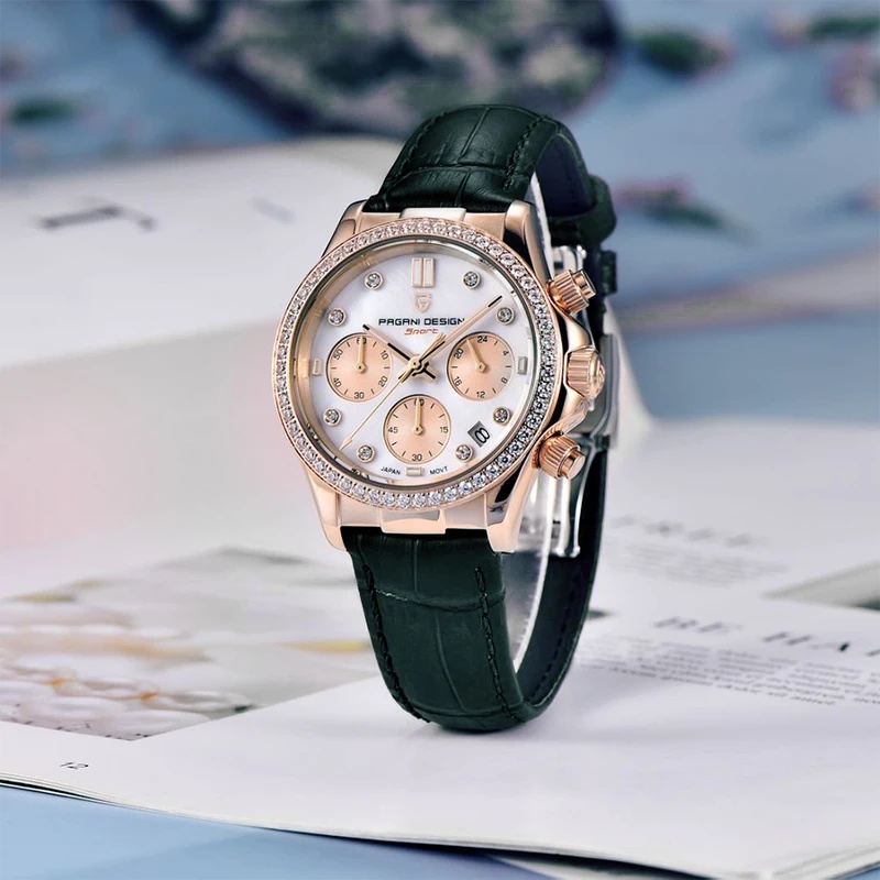 ساعة نسائية فاخرة من PAGANI DE - مراجعة Luxury Watch Diamond وسعره