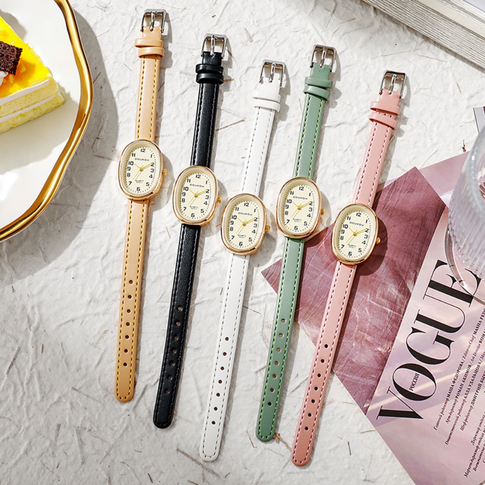 الفاخرة البيضاوي الهاتفي النسا - مراجعة Luxury Watch With Leather Strap وسعره