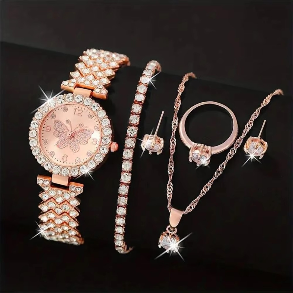 6 قطع/مجموعة ساعة يد نسائية فا - مراجعة Luxury Watch Display Case وسعره