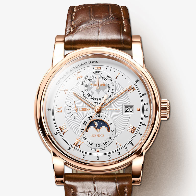 جديد LOBINNI العلامة التجارية  - مراجعة Luxury Watch In The World وسعره