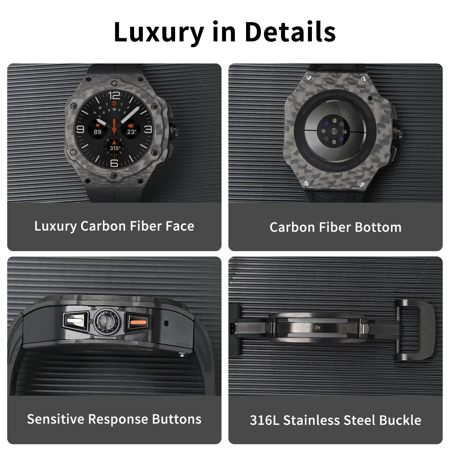 مجموعة تعديل فاخرة لساعة سامسو - مراجعة Luxury Watch Galaxy وسعره
