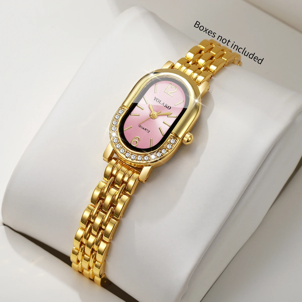 ساعة كوارتز نسائية فاخرة مرصعة - مراجعة Luxury Watch Display Case وسعره