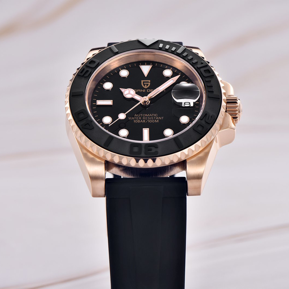ساعة باغاني ديزاين أوتوماتيكية - مراجعة Luxury Watch Gold And Black وسعره