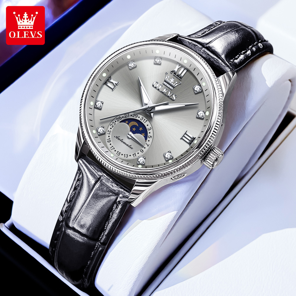 ساعات OLEVS Moon Phase Fashion - مراجعة Luxury Watch Time وسعره
