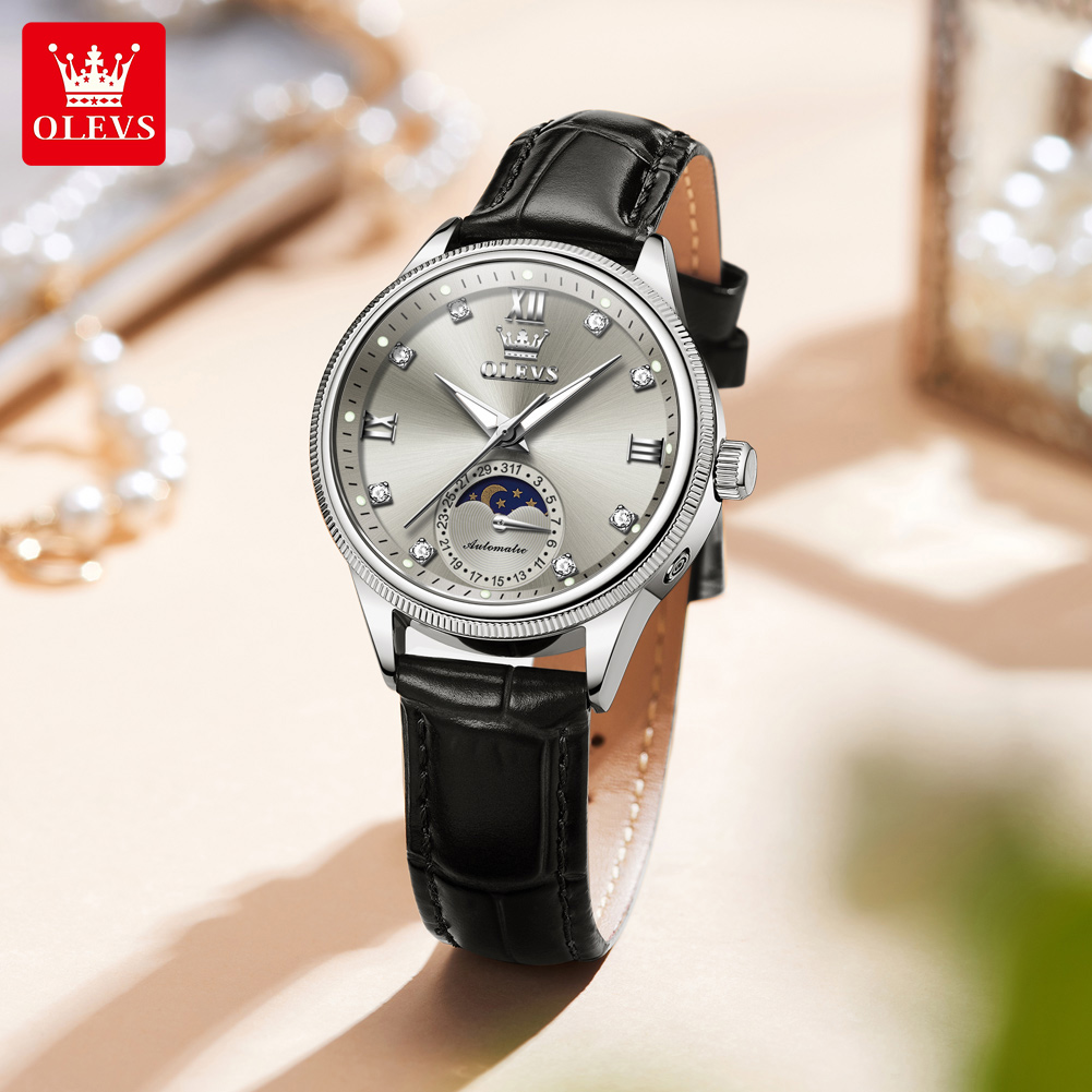 ساعات OLEVS Moon Phase Fashion - مراجعة Luxury Watch Time وسعره