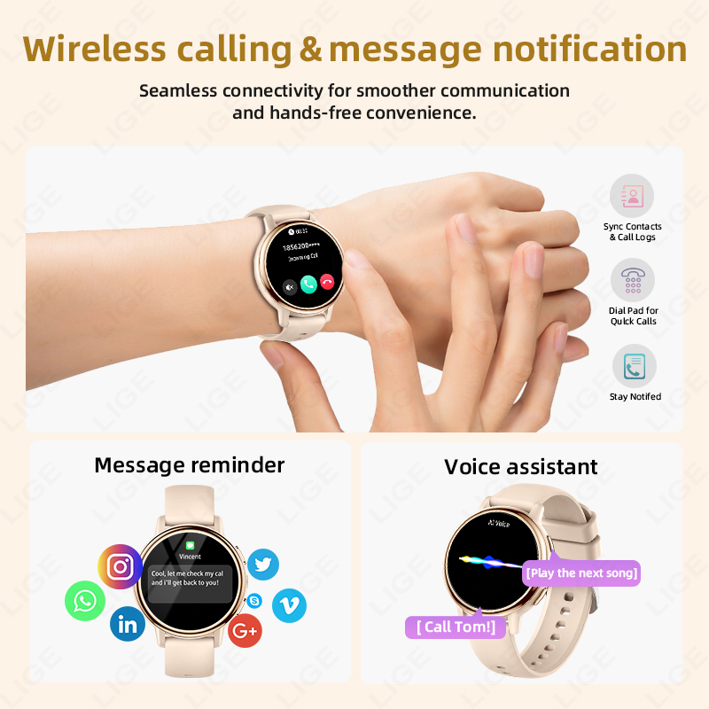 ساعة ذكية نسائية فاخرة من LIGE - مراجعة Luxury Watch In The World وسعره