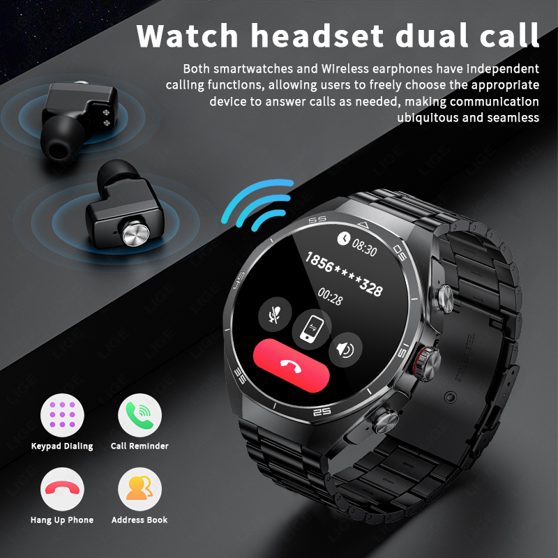 ساعة ذكية مع سماعات أذن لاسلكي - مراجعة Luxury Watch In The World وسعره