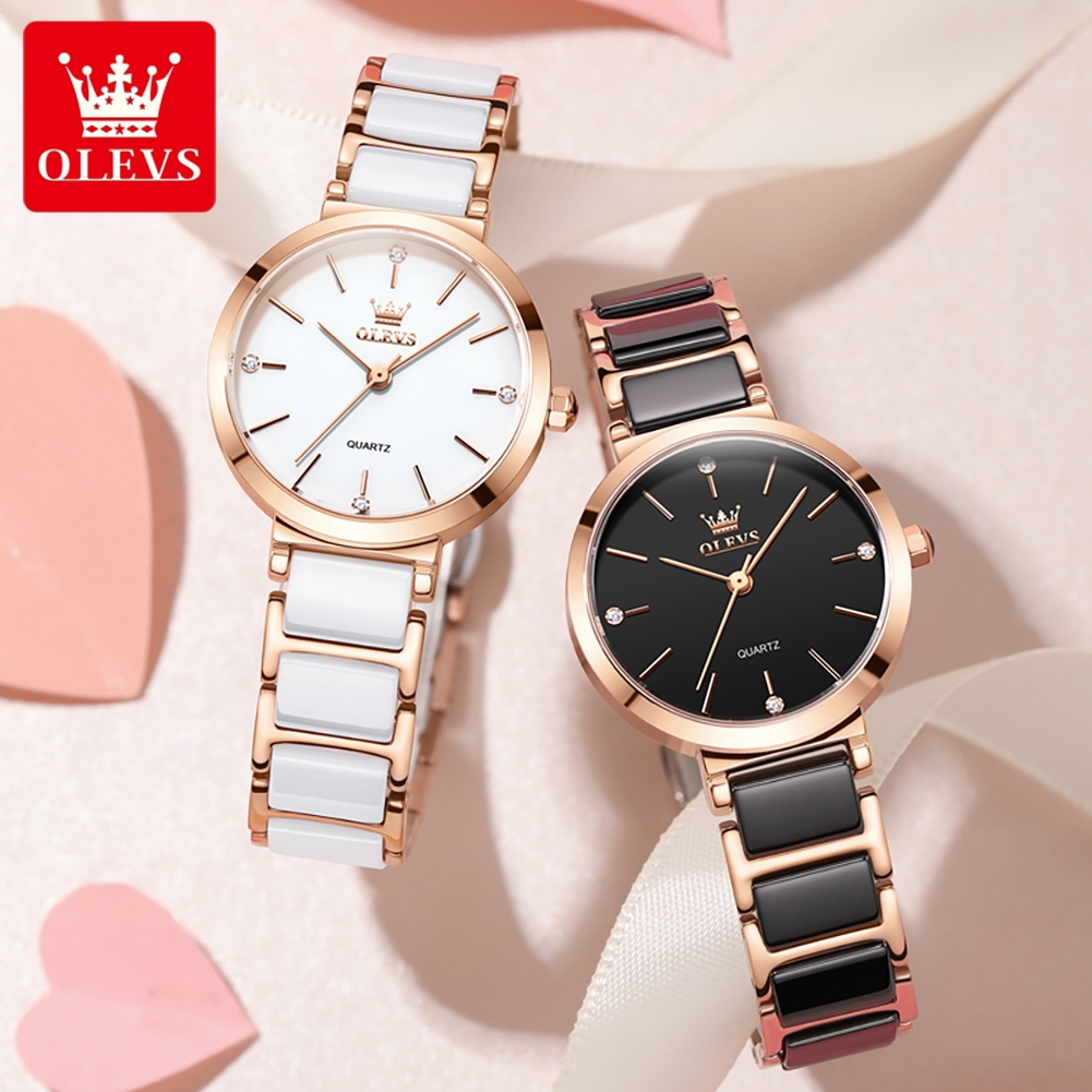 OLEVS ساعة نسائية 5877 ساعة كو - مراجعة Luxury Watch Display Case وسعره