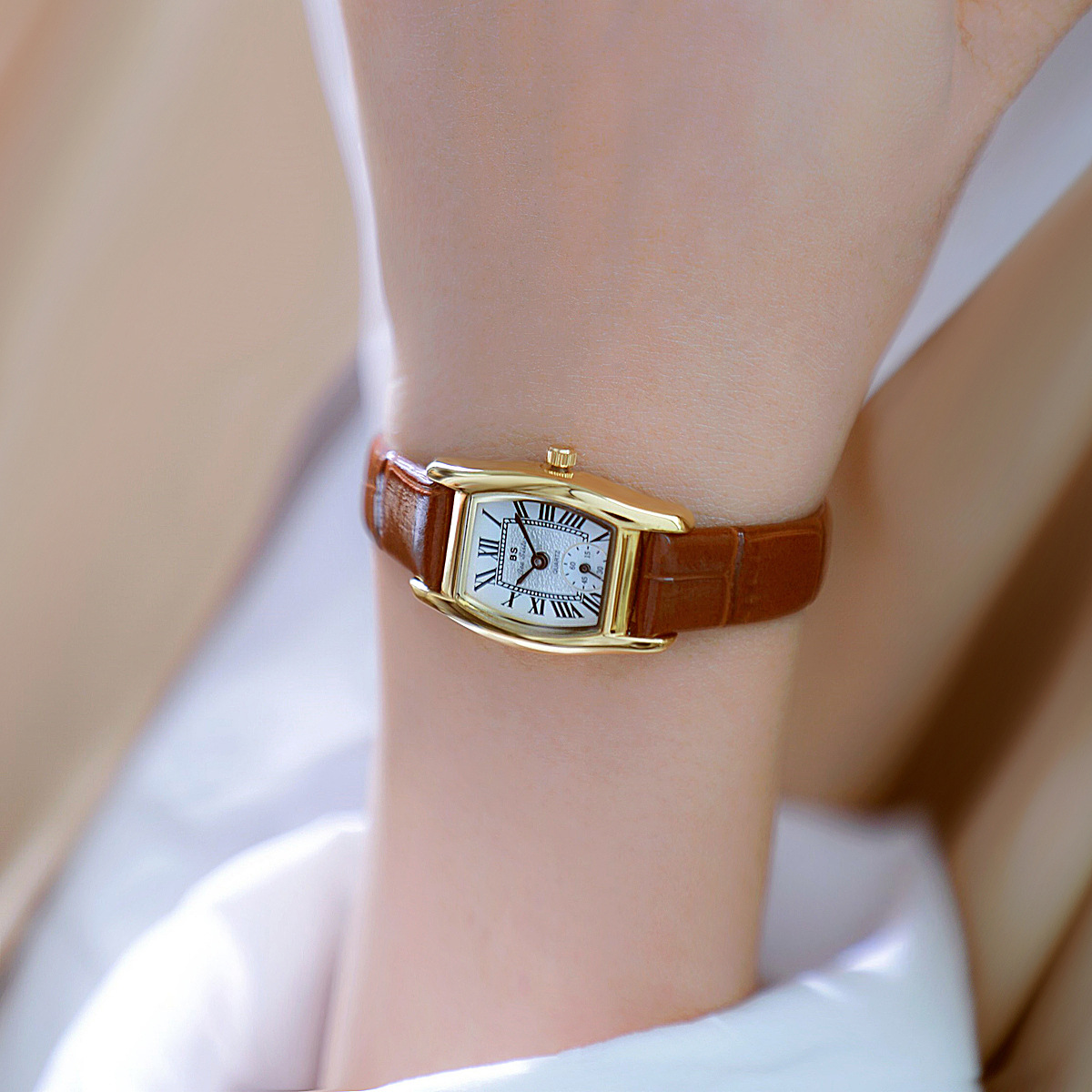 ساعة نسائية من BS متعددة الاست - مراجعة Luxury Watch With Leather Strap وسعره