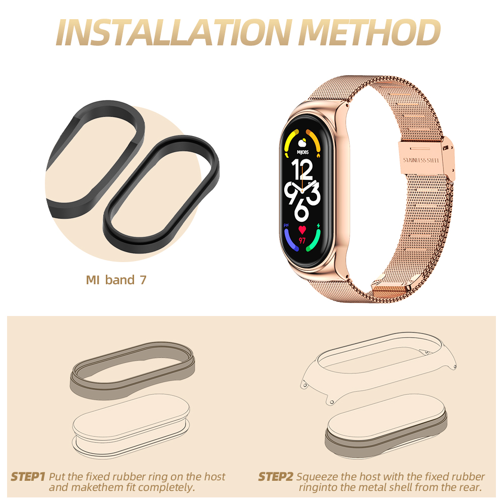 حزام لـ Mi Band 11 10 9 8 7 6  - مراجعة Xiaomi Luxury Watch وسعره