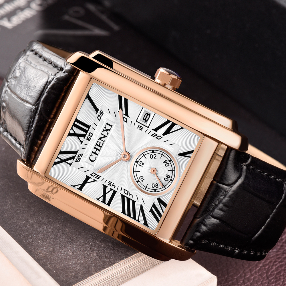 CHENXI 8216 موضة كلاسيكية مربع - مراجعة Luxury Watch Maker وسعره