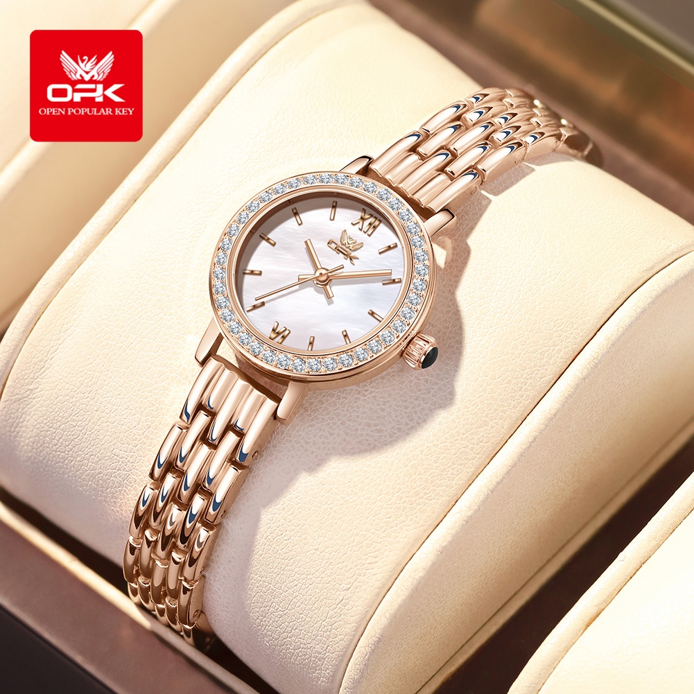 ساعة OPK 6063 الفاخرة للنساء ب - مراجعة Luxury Watch With Leather Strap وسعره