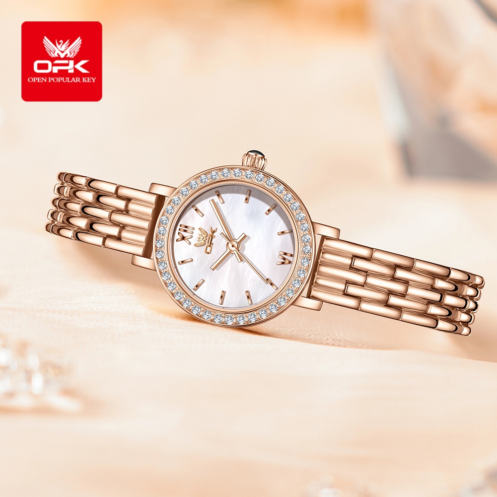 ساعة OPK 6063 الفاخرة للنساء ب - مراجعة Luxury Watch With Leather Strap وسعره