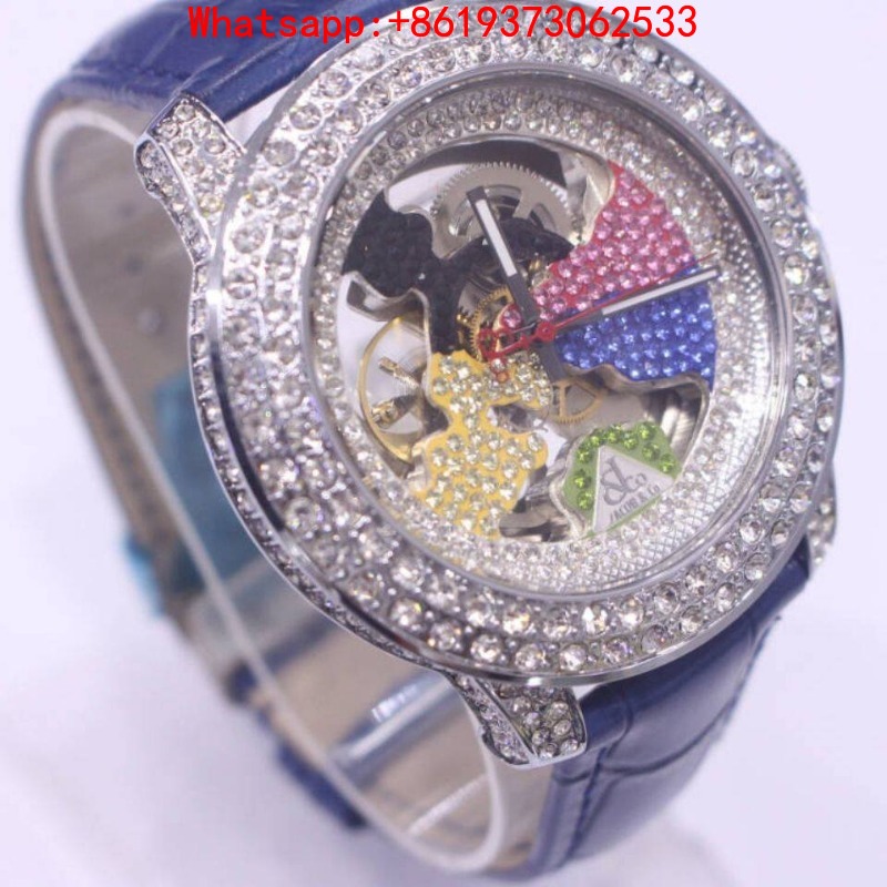 ساعة ميكانيكية فاخرة مرصعة بال - مراجعة Luxury Watch Diamond وسعره