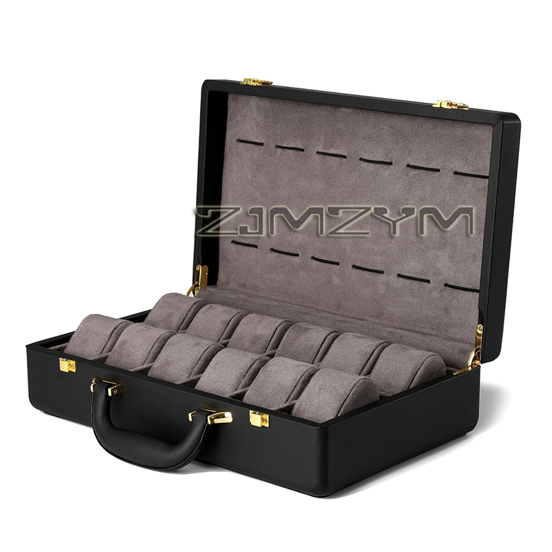 صندوق ساعات بـ 12 فتحة، حقيبة  - مراجعة Luxury Watch Display Case وسعره